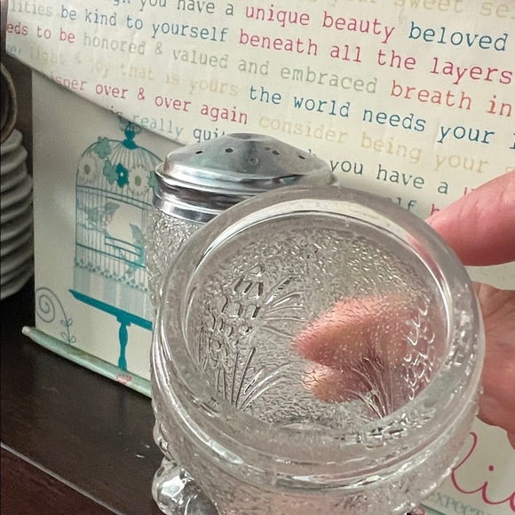 Premium Vintage Tiara Ponderosa Glass Salt and Pepper Shakers - Picture 6 of 6